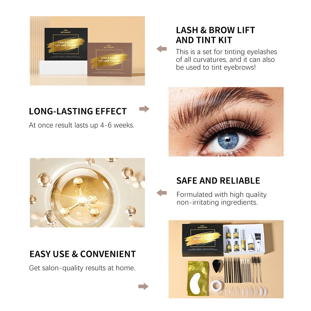 Lash Lift and Brow Tinting Kit and Eyelash Perm Set for Professional Salon Use - 3