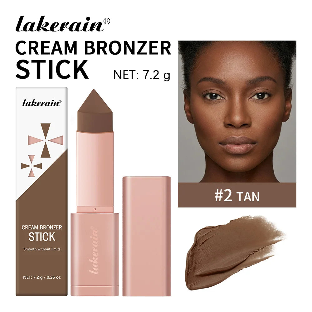 Cream Bronzer Stick and Face Contour Makeup for Everyday Sculpted Beauty
