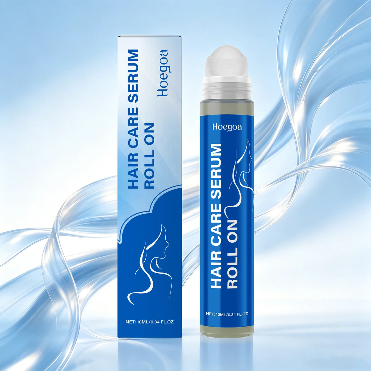 Rosemary Hair Serum and Scalp Roller for Thicker Fuller Hair Growth Routine