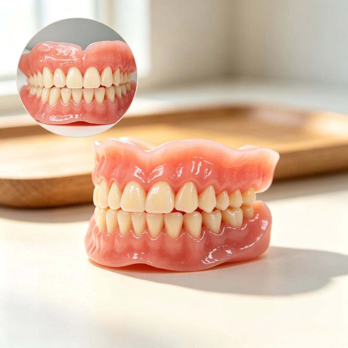 Full Denture Set and Temporary False Teeth Veneers for a Confident Daily Smile