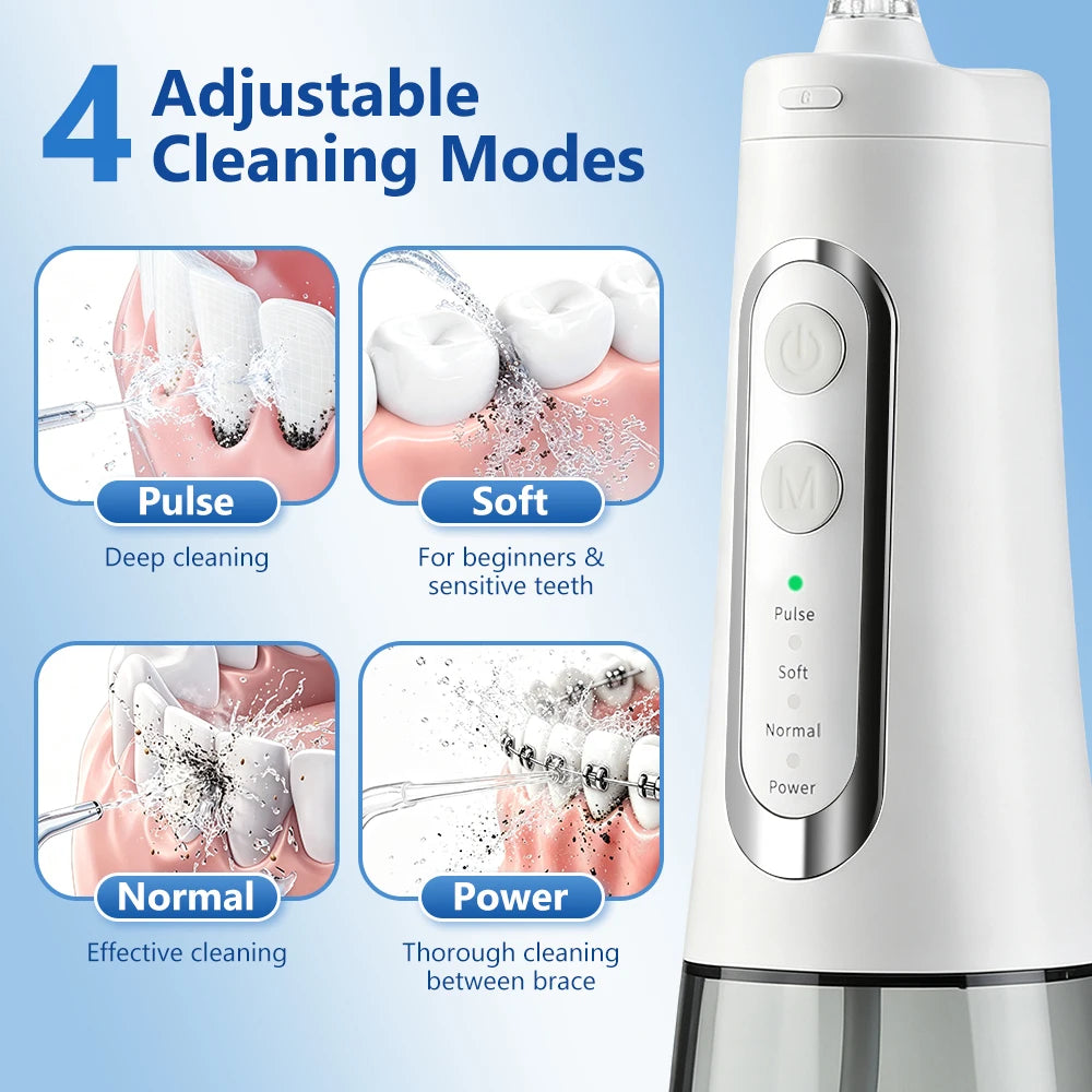 Water Dental Flosser and Oral Irrigator for Braces and Deep Teeth Cleaning Routine
