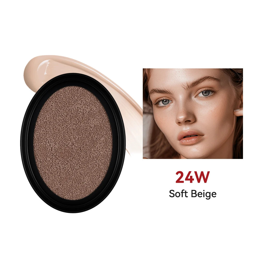 Cushion Foundation Refill and Compact Makeup for Long Lasting Daily Coverage - 35