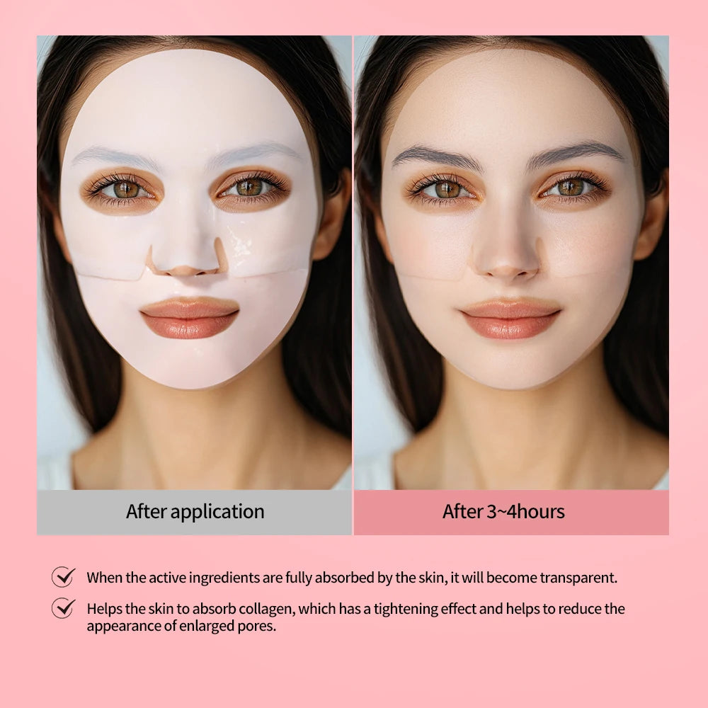 Collagen Deep Face Mask and Hydrating Overnight Sheet for Radiant Skin Care - 3