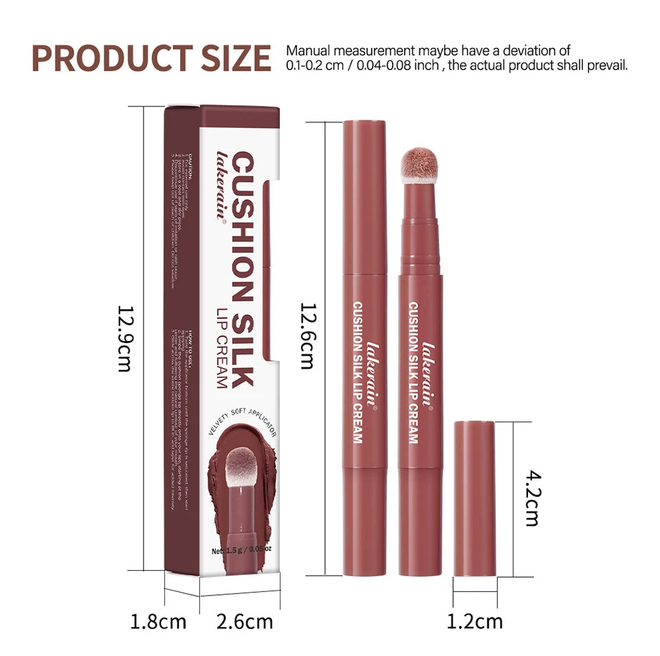 Cushion Silk Lip Cream and Matte Tint for Long Lasting Waterproof Makeup