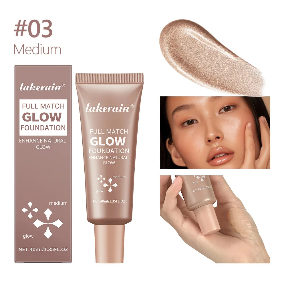 Liquid Glow Foundation and Radiant Skin Enhancer for Natural Daily Makeup Looks