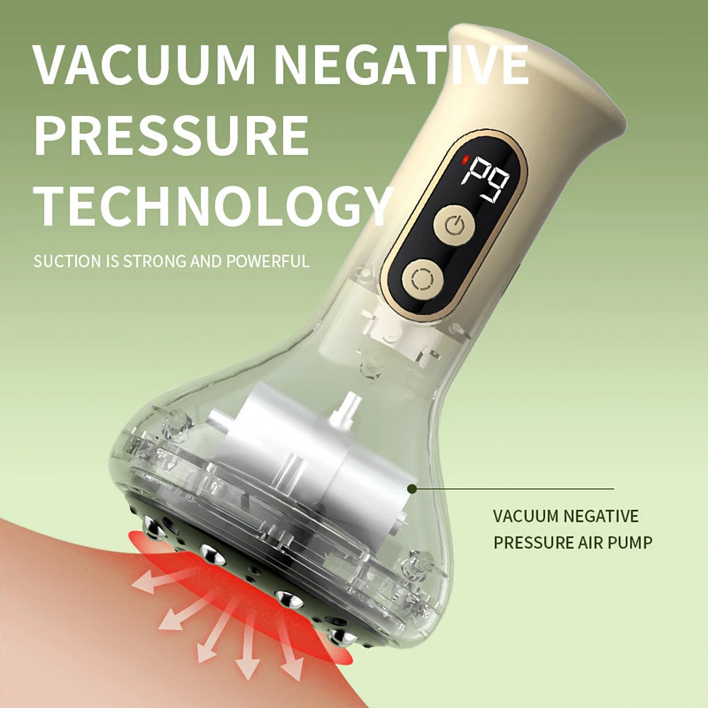 Electric Cupping Massager and Scraping Tool for Muscle Relaxation and Body Recovery - 16
