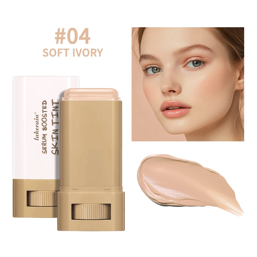 Skin Tint Foundation Stick and Radiant Balm Serum for Daily Natural Coverage