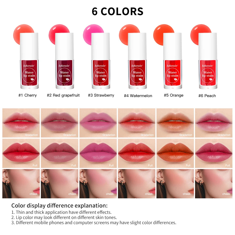Water Lip Stain and Liquid Blush for a Natural Waterproof Matte Daily Makeup - 2
