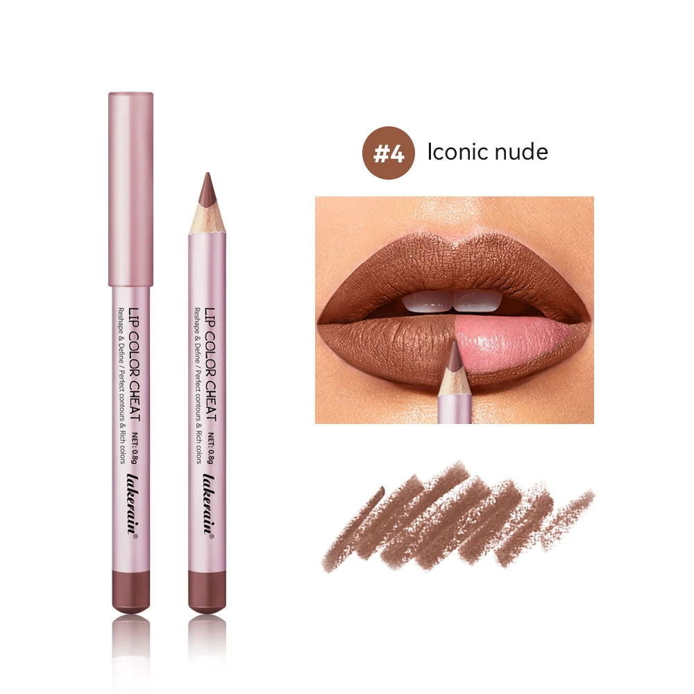 Matte Lip Liner and Waterproof Lip Contour Pencil for Defining Shapes Daily - 21