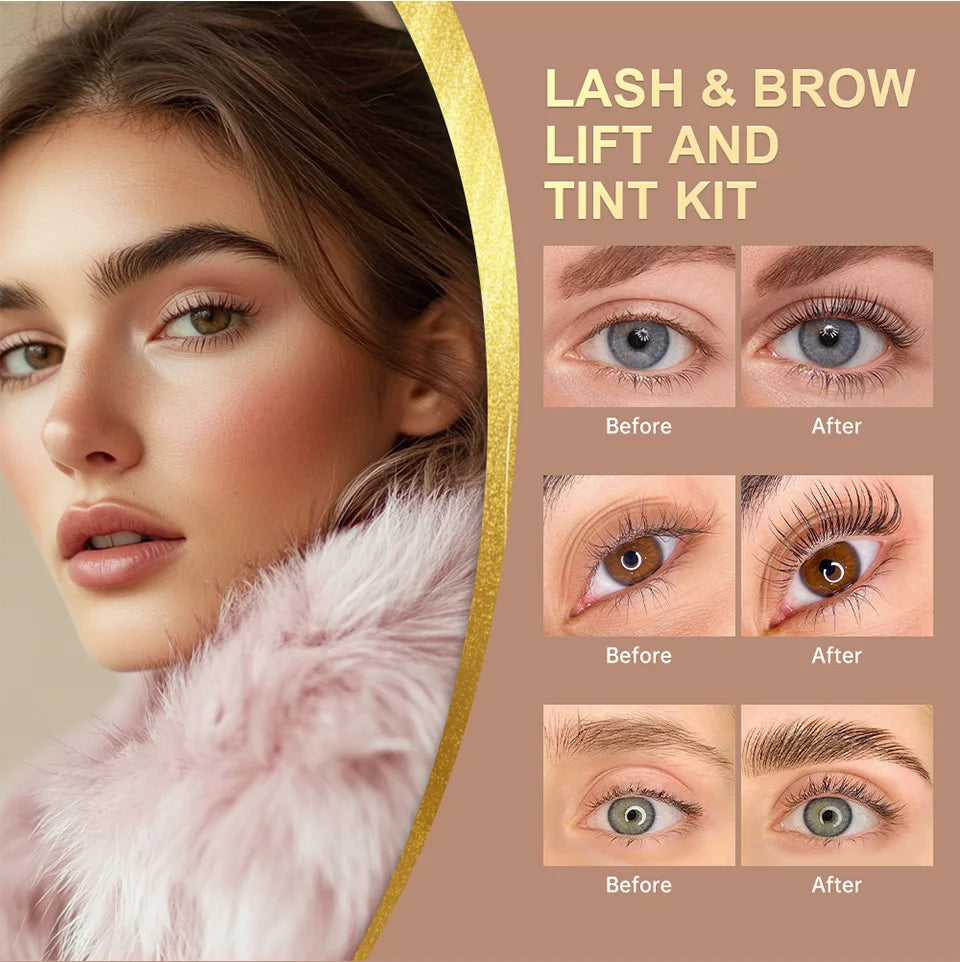 Lash Lift and Brow Tinting Kit and Eyelash Perm Set for Professional Salon Use - 9