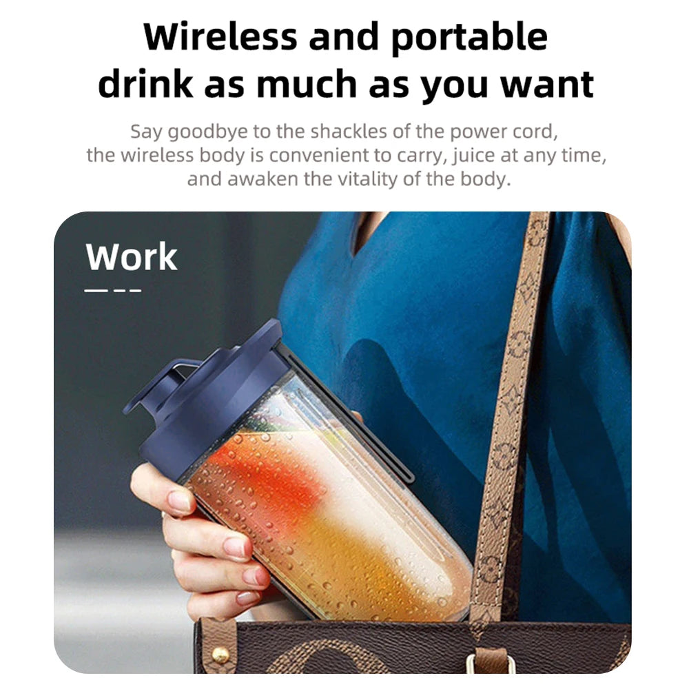 Portable Electric Juicer Cup and Mini Fruit Blender for Healthy Living