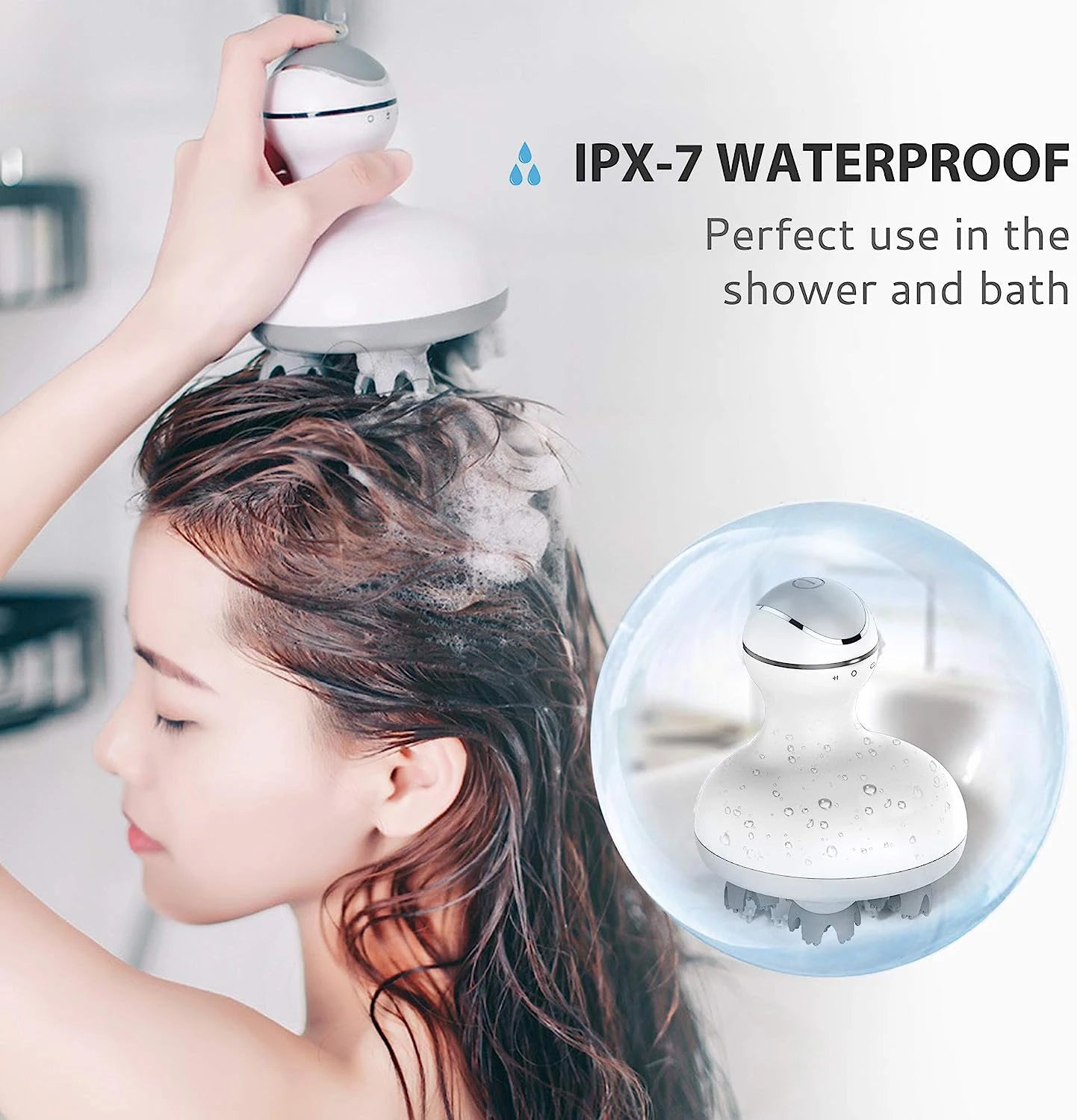 Electric Scalp Massager and Handheld Head Scratcher for Deep Stress Relief - 5