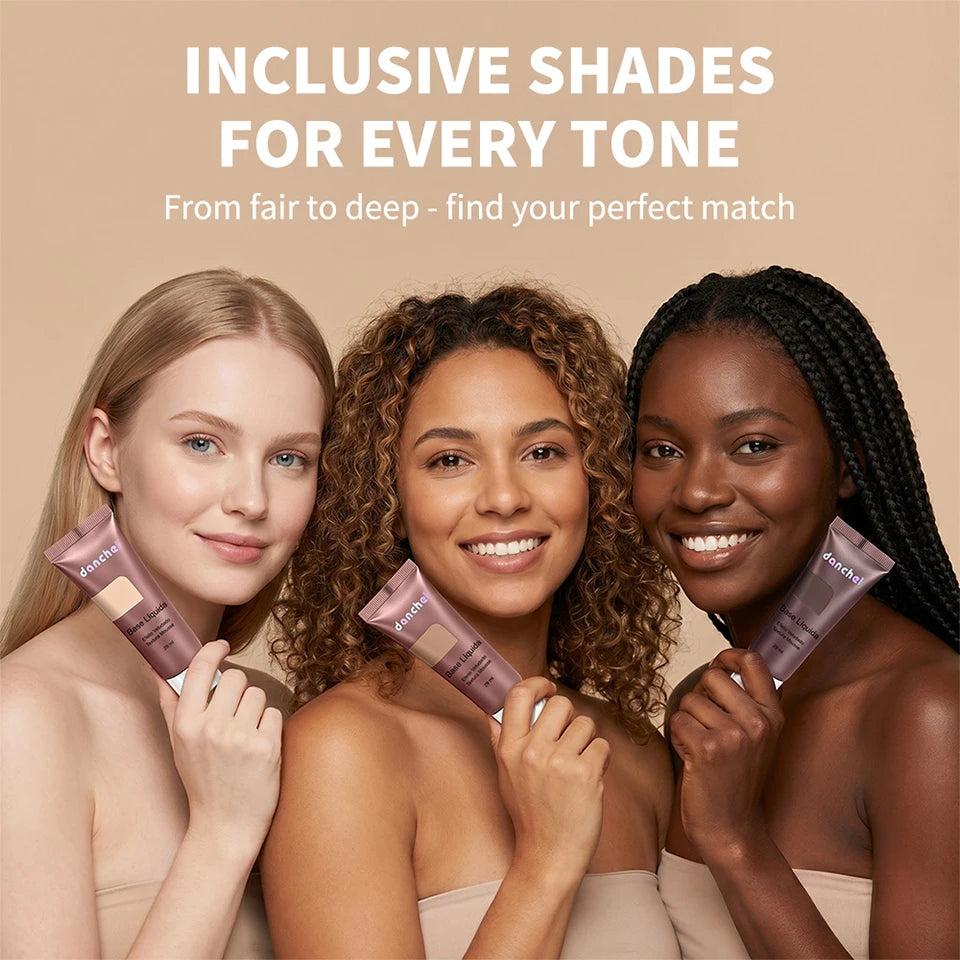 Liquid Foundation and Velvet Matte Makeup Base for Flawless Daily Face Coverage