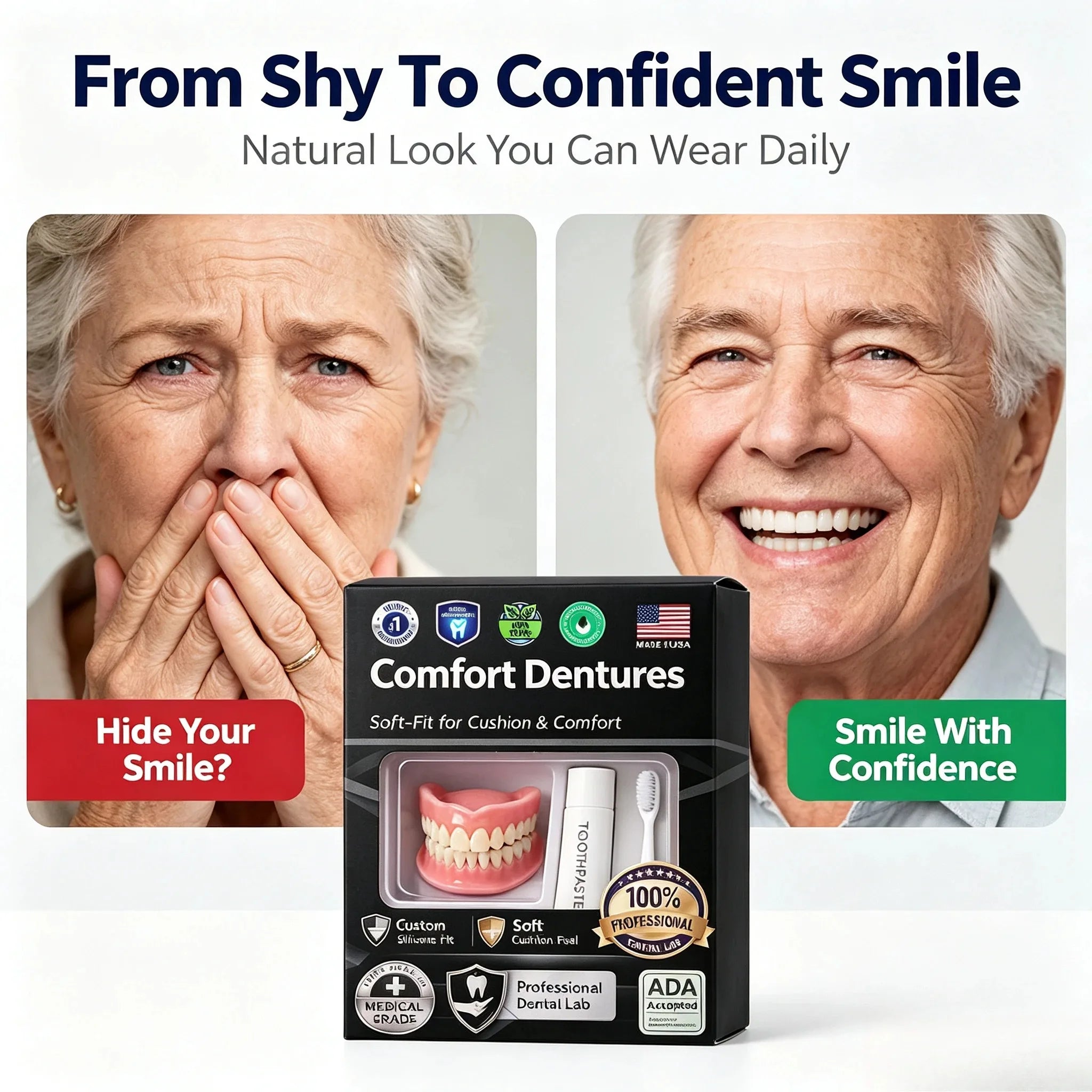 Moldable Silicone False Teeth and Instant Smile Veneers for Daily Cosmetic Use - 9