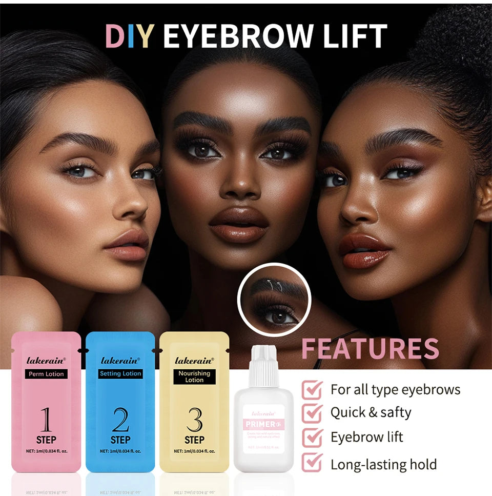 Brow Lamination Kit and Eyebrow Perm Set for Professional Salon Style Brows
