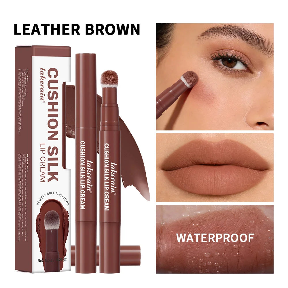 Cushion Silk Lip Cream and Matte Tint for Long Lasting Everyday Makeup Looks - 2