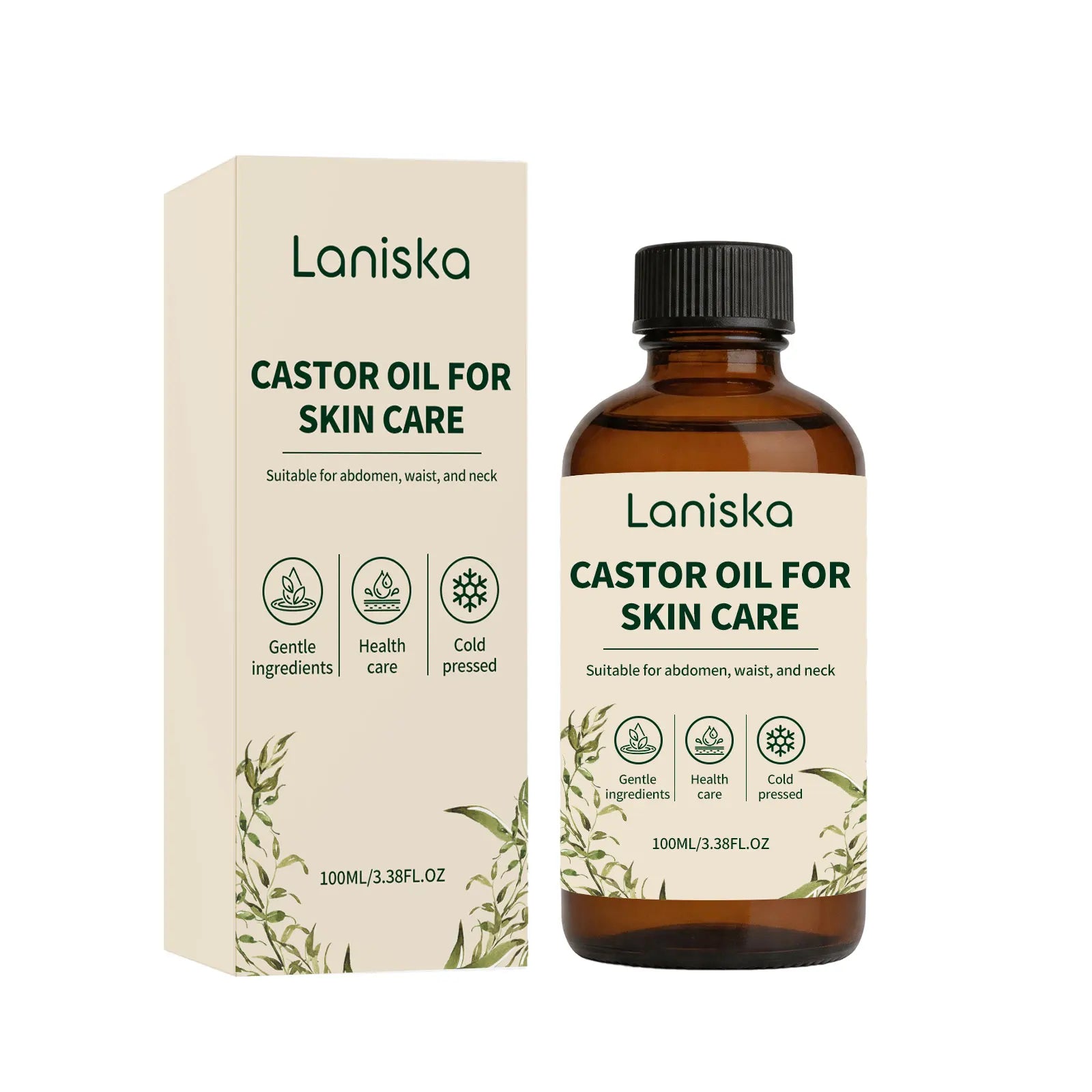 Cold Pressed Castor Oil and Moisturizing Body Care for Dry Skin and Massage - 7