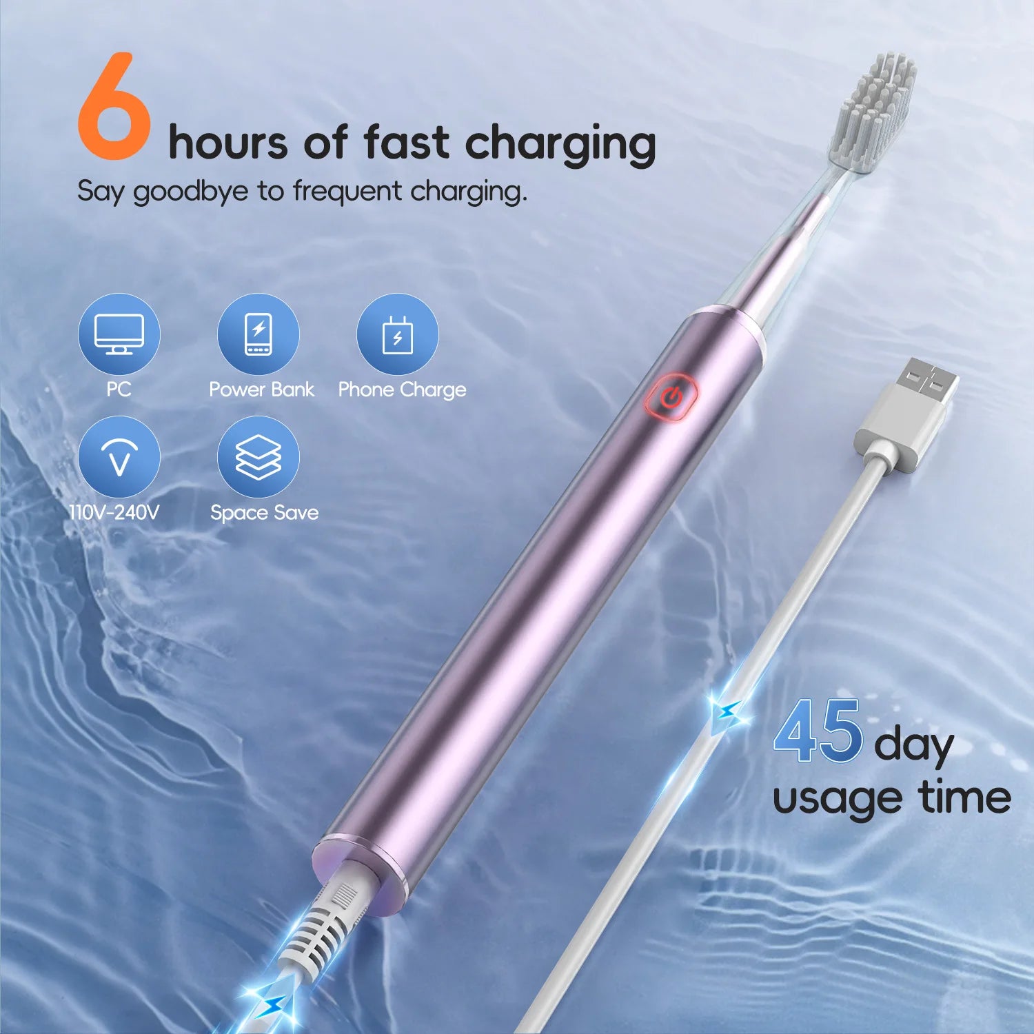 Water Flosser and Electric Toothbrush Set for Deep Dental Care at Home Travel - 5