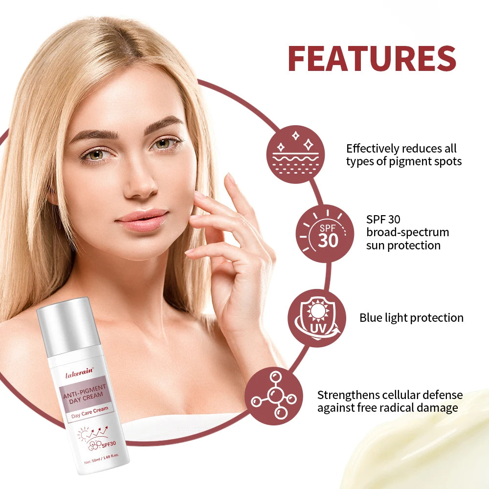 Anti Pigment Day Cream and Moisturizing Sun Protection for Daily Face Skincare - 2