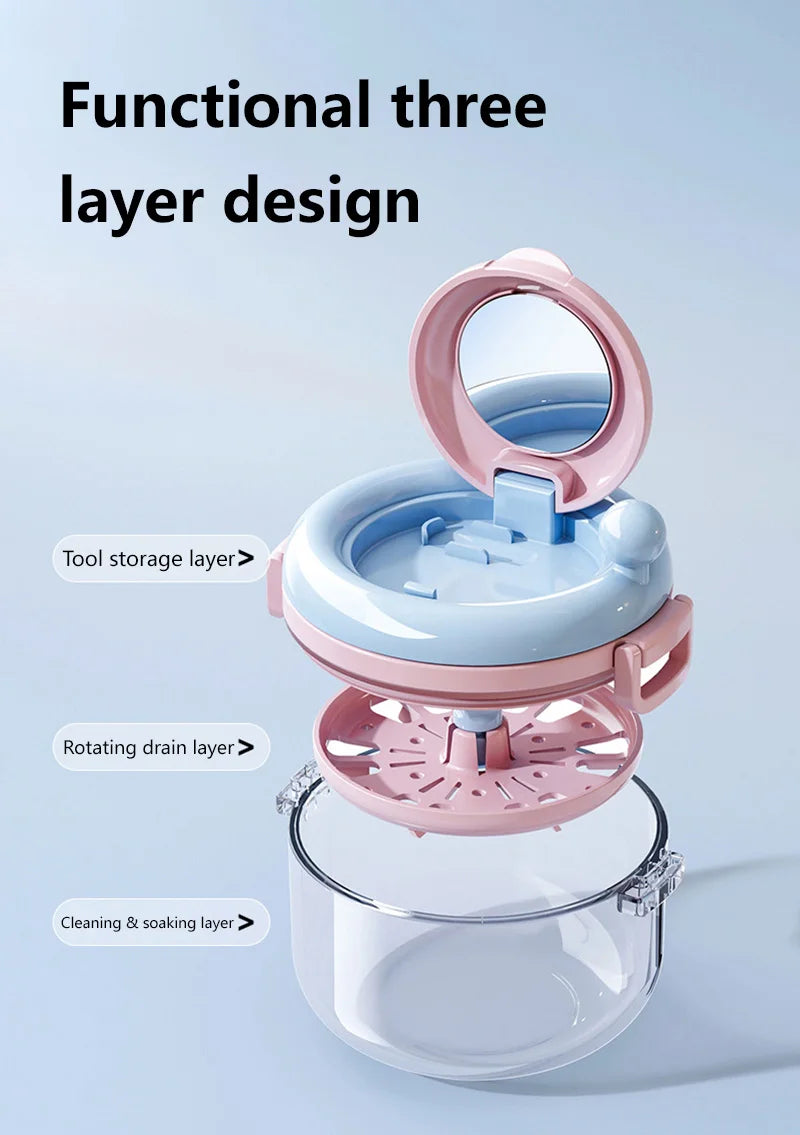 Denture Cleaning Box and Retainer Case for Daily Hygiene and Travel Storage - 11