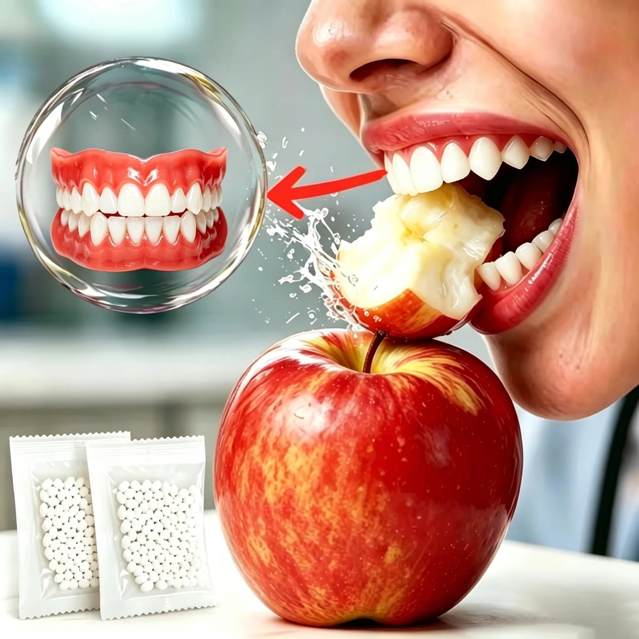 Soft Silicone Dentures and Cosmetic False Teeth for Adults seeking a bright smile - 2