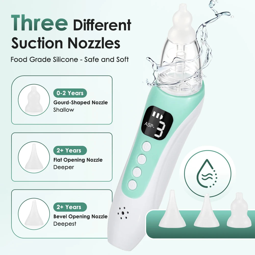 Electric Nasal Aspirator and Baby Nose Sucker for Newborns and Toddler Care
