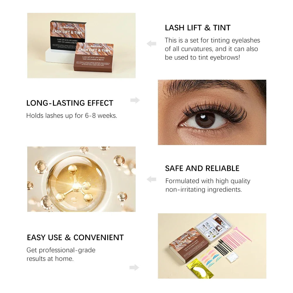 Lash Lift and Tint Kit and Eyelash Perming Set for Professional Eye Makeup