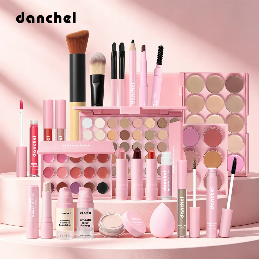 All in One Makeup Kit and Complete Beauty Set for Beginners and Travel Enthusiasts