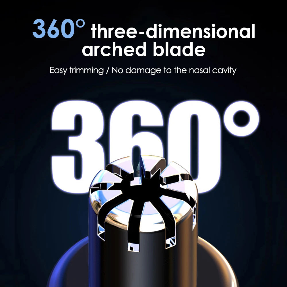Electric Nose Hair Trimmer and Ear Grooming Tool for Painless Daily Care