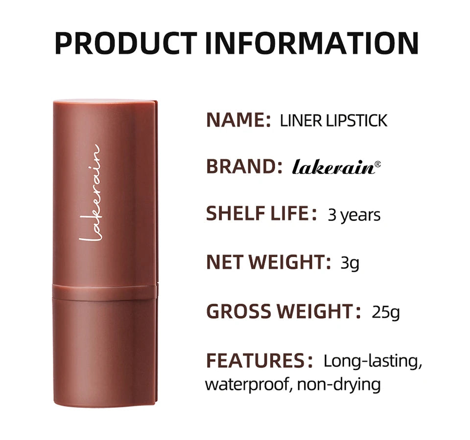 Matte Lip Liner and Lipstick Pen for Long Lasting Waterproof Daily Makeup Look - 13