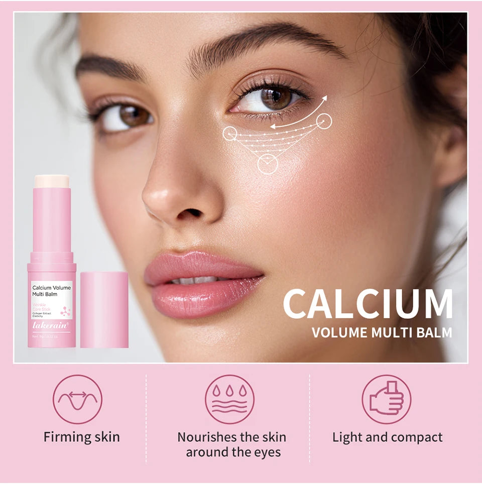 Calcium Volume Multi Balm and Eye Wrinkle Cream Stick for Daily Skin Care - 8