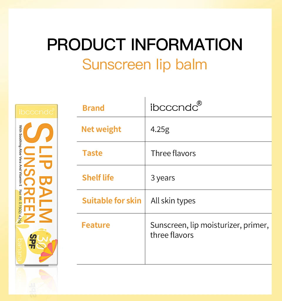 Sunscreen Lip Balm and Hydrating Moisturizer for Daily Sun Protection
