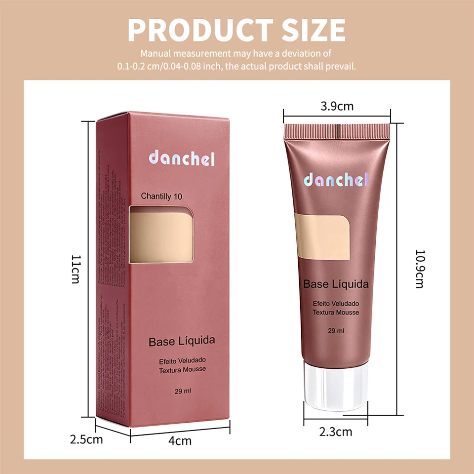 Liquid Foundation and Velvet Matte Makeup Base for Flawless Daily Face Coverage - 16