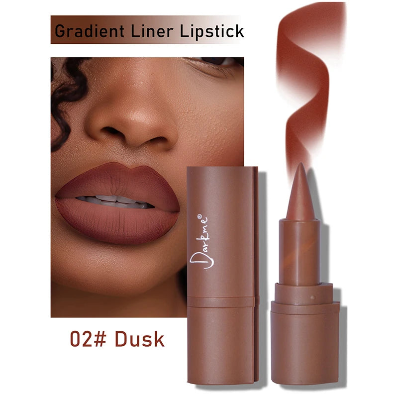 Matte Lip Liner and Velvet Lipstick Pencil for Precise Long Lasting Daily Makeup - 10