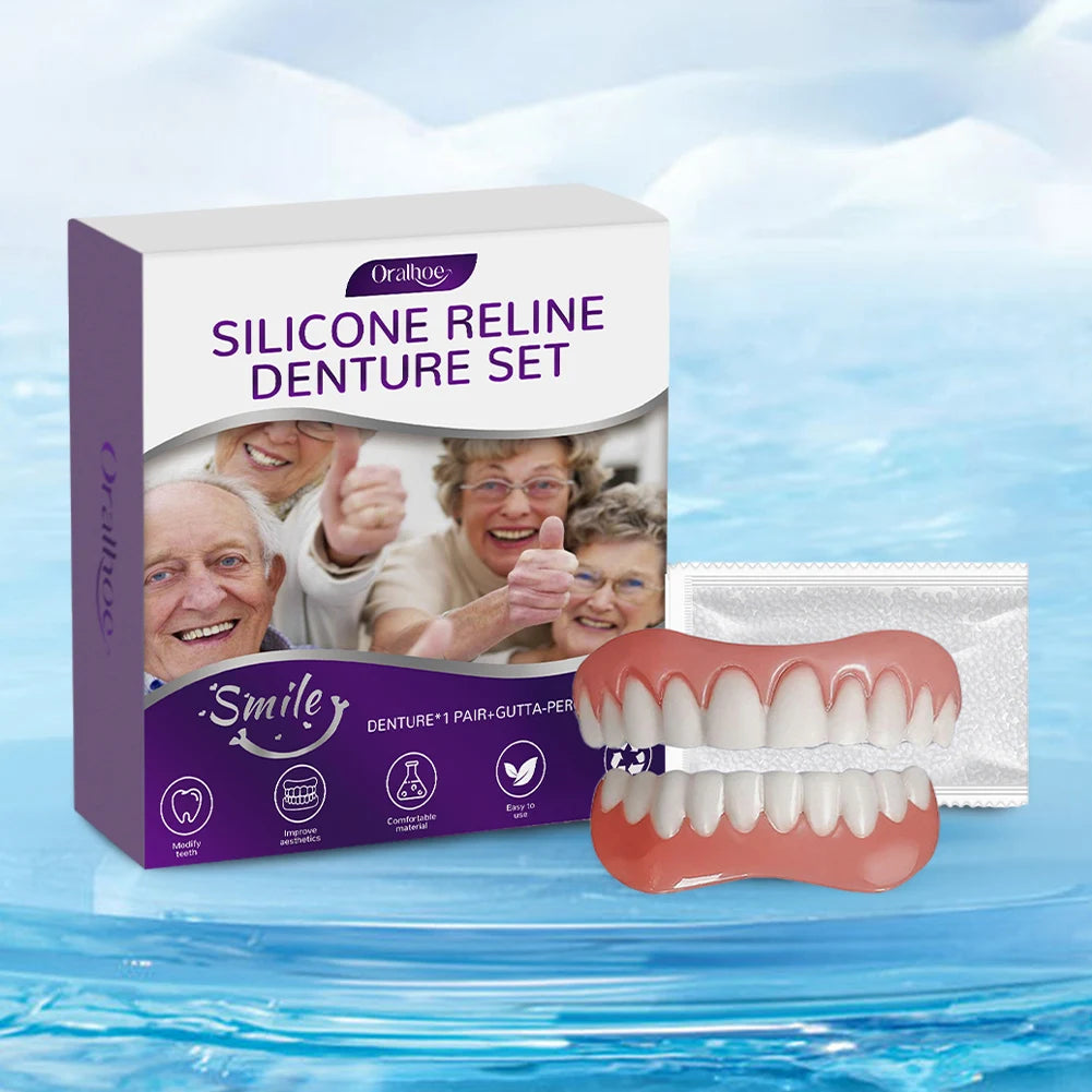 Denture Reline Kit and False Teeth Care Set for Daily Dental Comfort and Maintenance