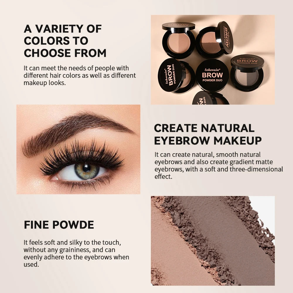 Brow Powder Duo and Eyebrow Enhancer for Natural Defined Eyebrows and Contouring - 4
