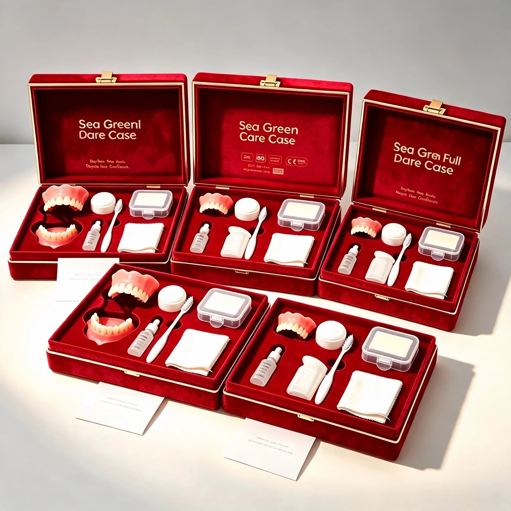 Full Mouth Denture Set and False Teeth Kit for Daily Oral Care and Hygiene - 10