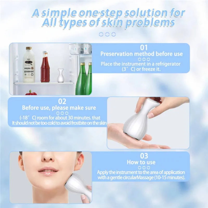 Facial Ice Hammer and Cold Compress Roller for Reducing Puffiness and Skin Lifting