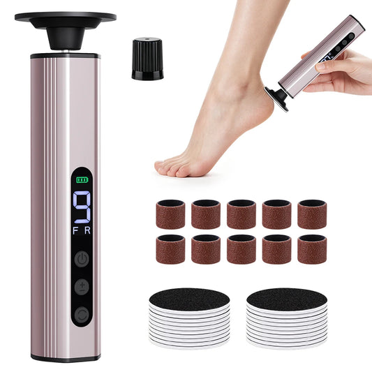 Electric Callus Remover and Foot File Kit for Smooth Salon Results at Home