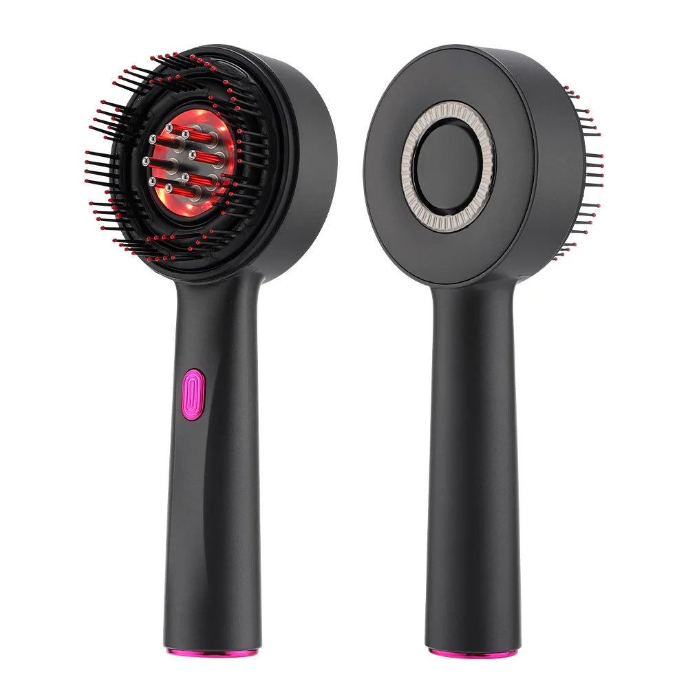 Electric Scalp Massager and Hair Oil Applicator Brush for Relaxation at Home