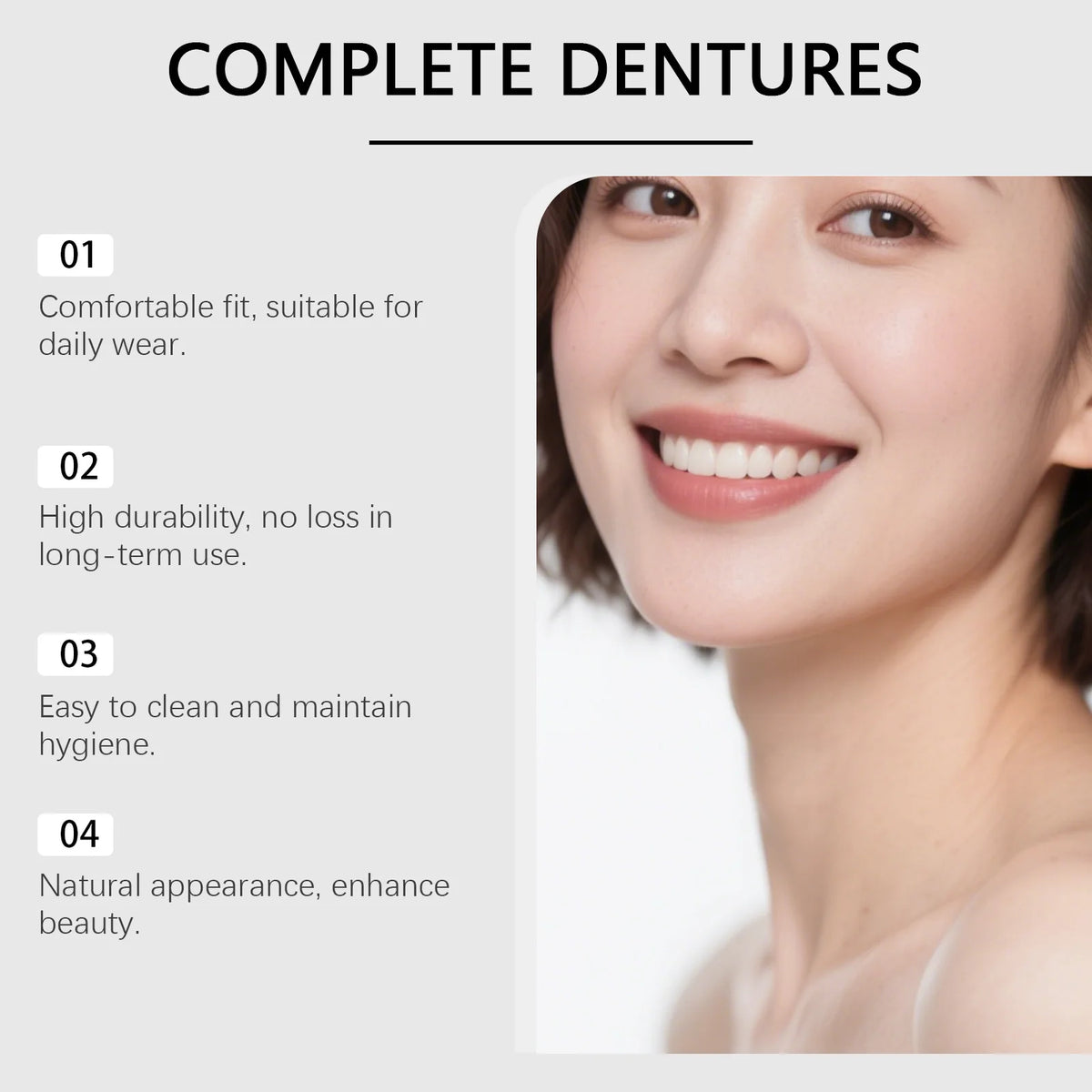 Denture Decoration Set and Fake Teeth Liners for Instant Smile Makeover at Home