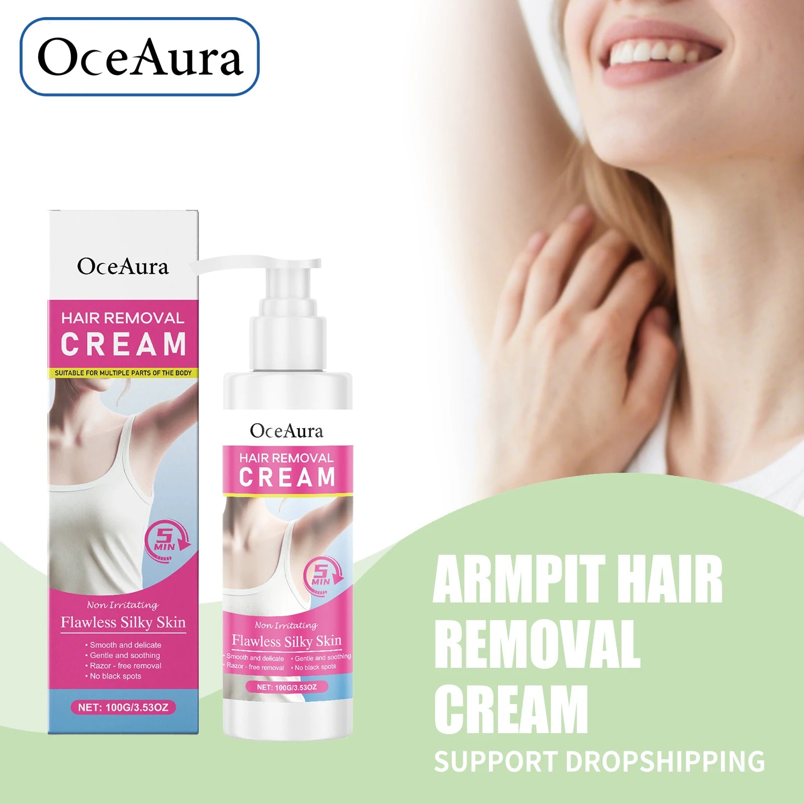 Hair Removal Cream and Depilatory Lotion for Smooth Body Skin Care Routine - 1