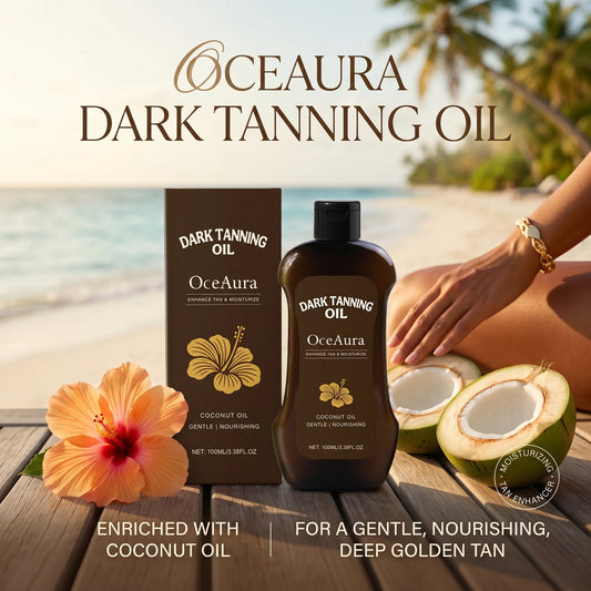 Coconut Oil Dark Tanning Oil and Bronzing Lotion for Beach Days and Sun Tanning
