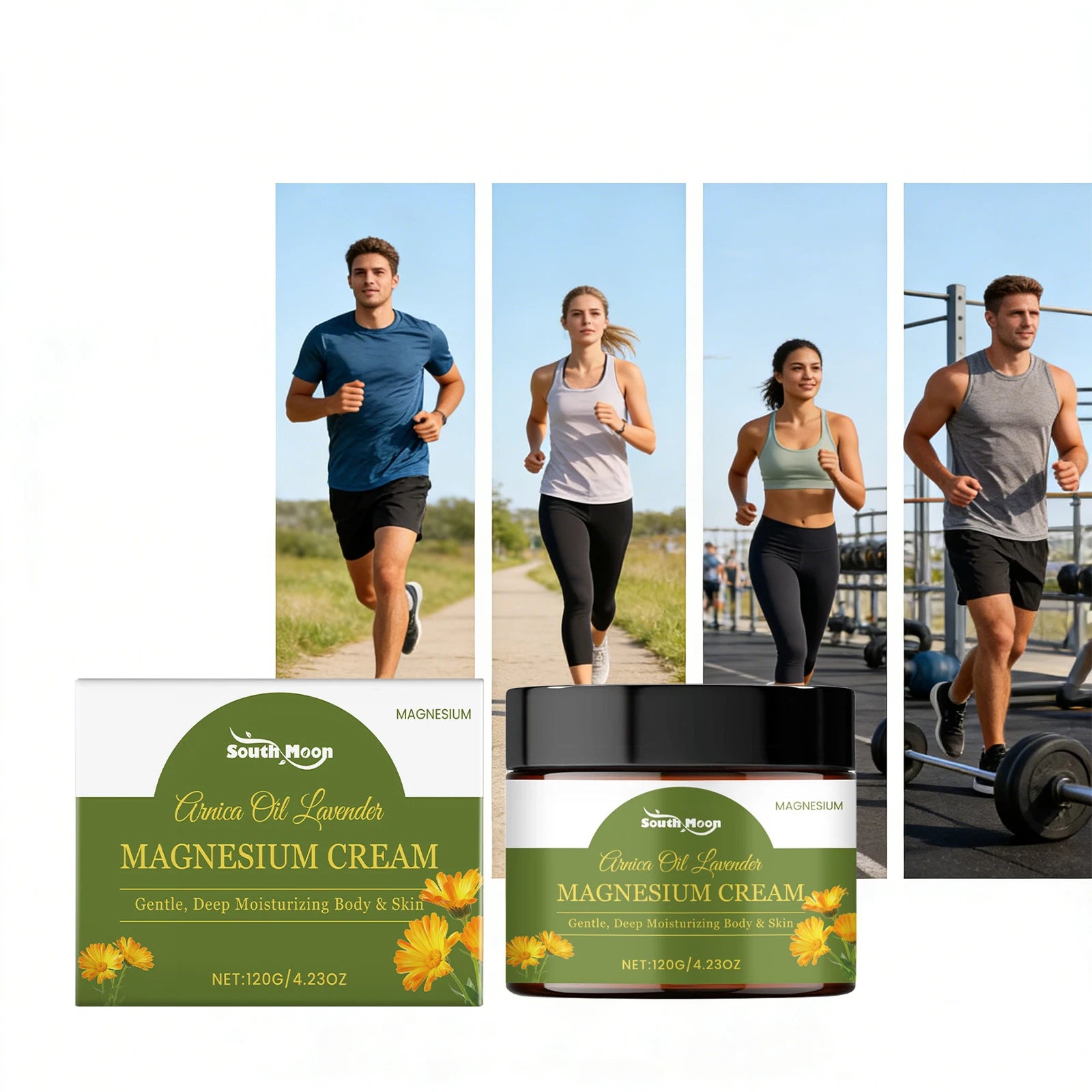 Joint Moisturizing Magnesium Cream and Muscle Relief Balm for Active Body Recovery - 5