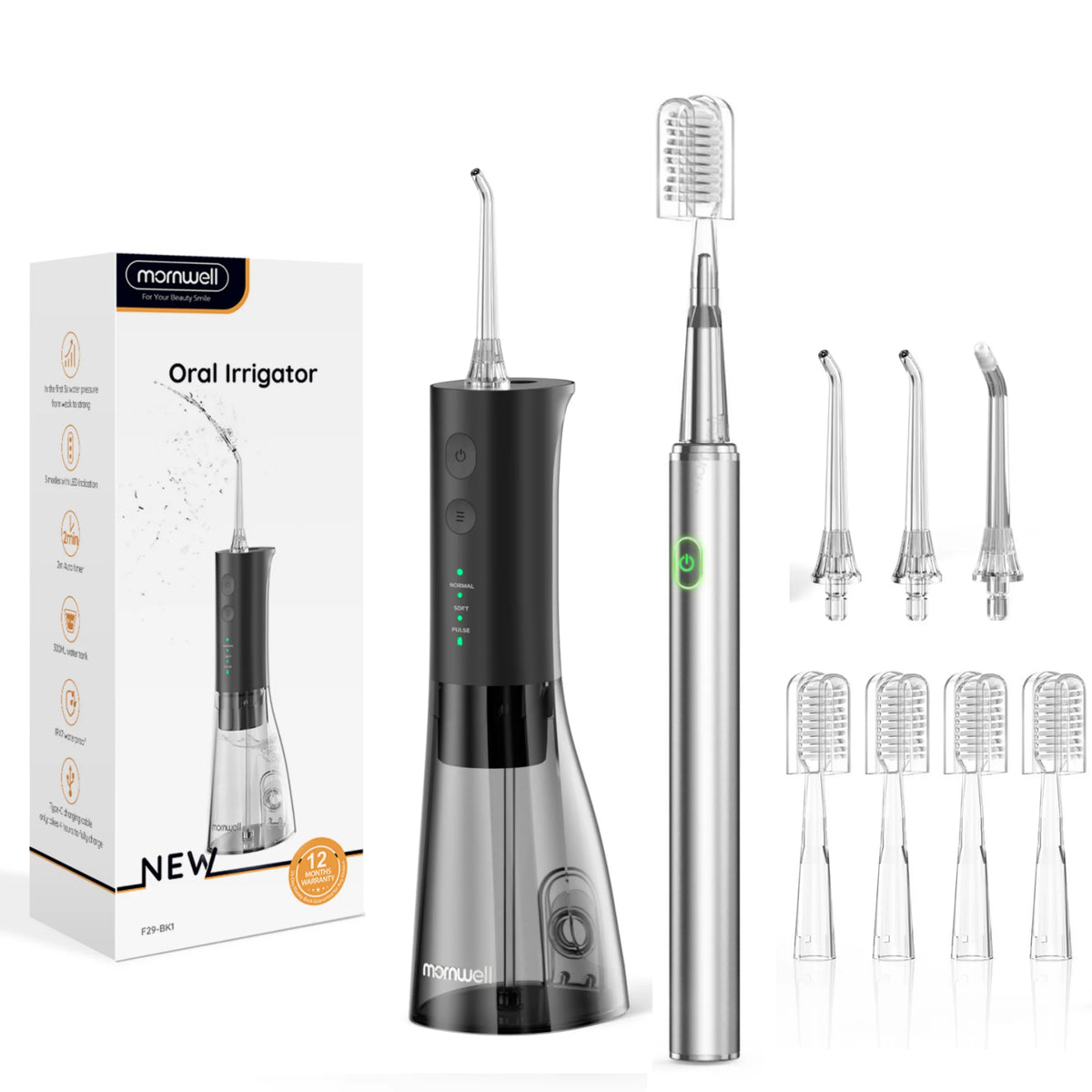 Water Flosser and Electric Toothbrush Combo for Complete Oral Care Routine