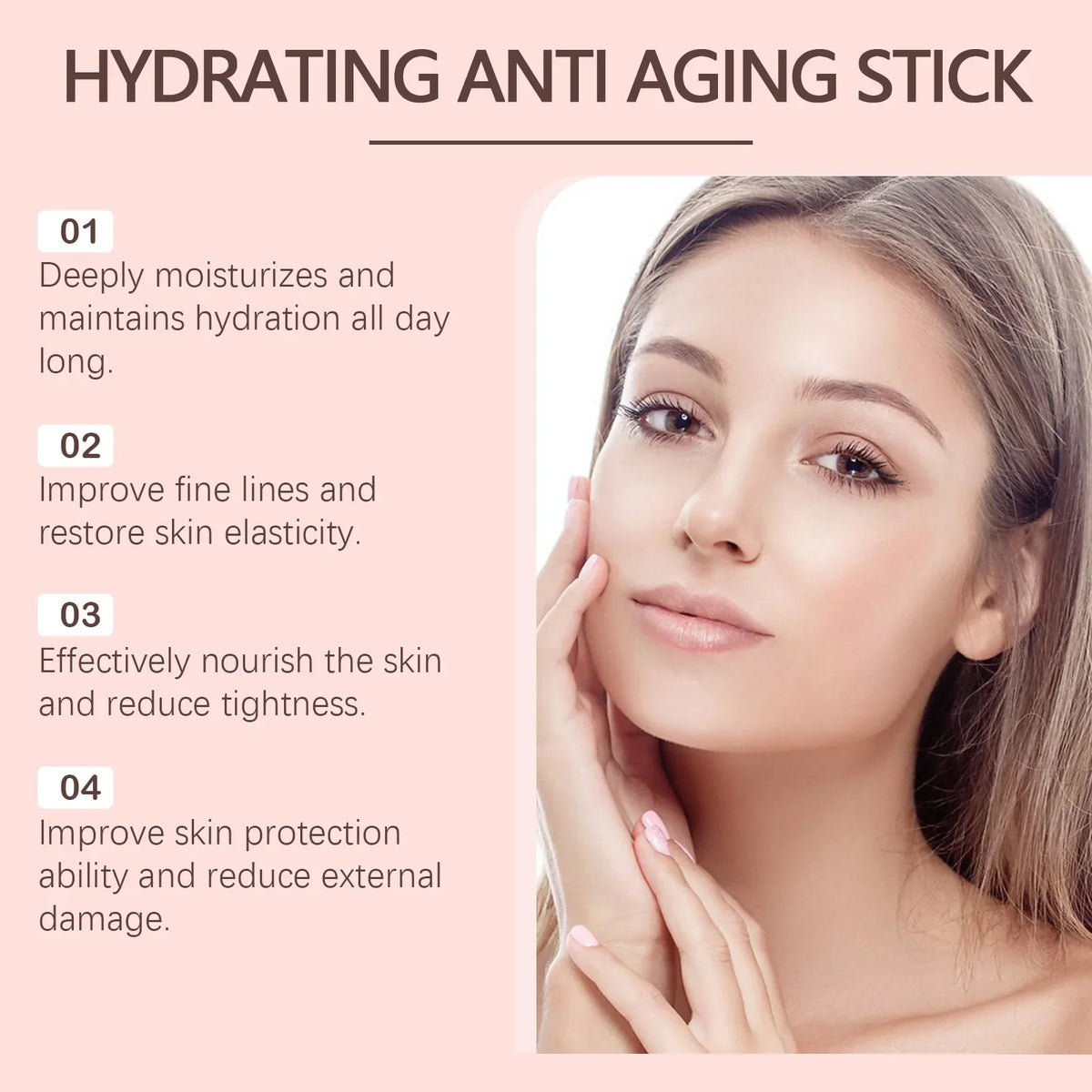 Collagen Moisturizing Stick and Anti Aging Balm for daily wrinkle reduction
