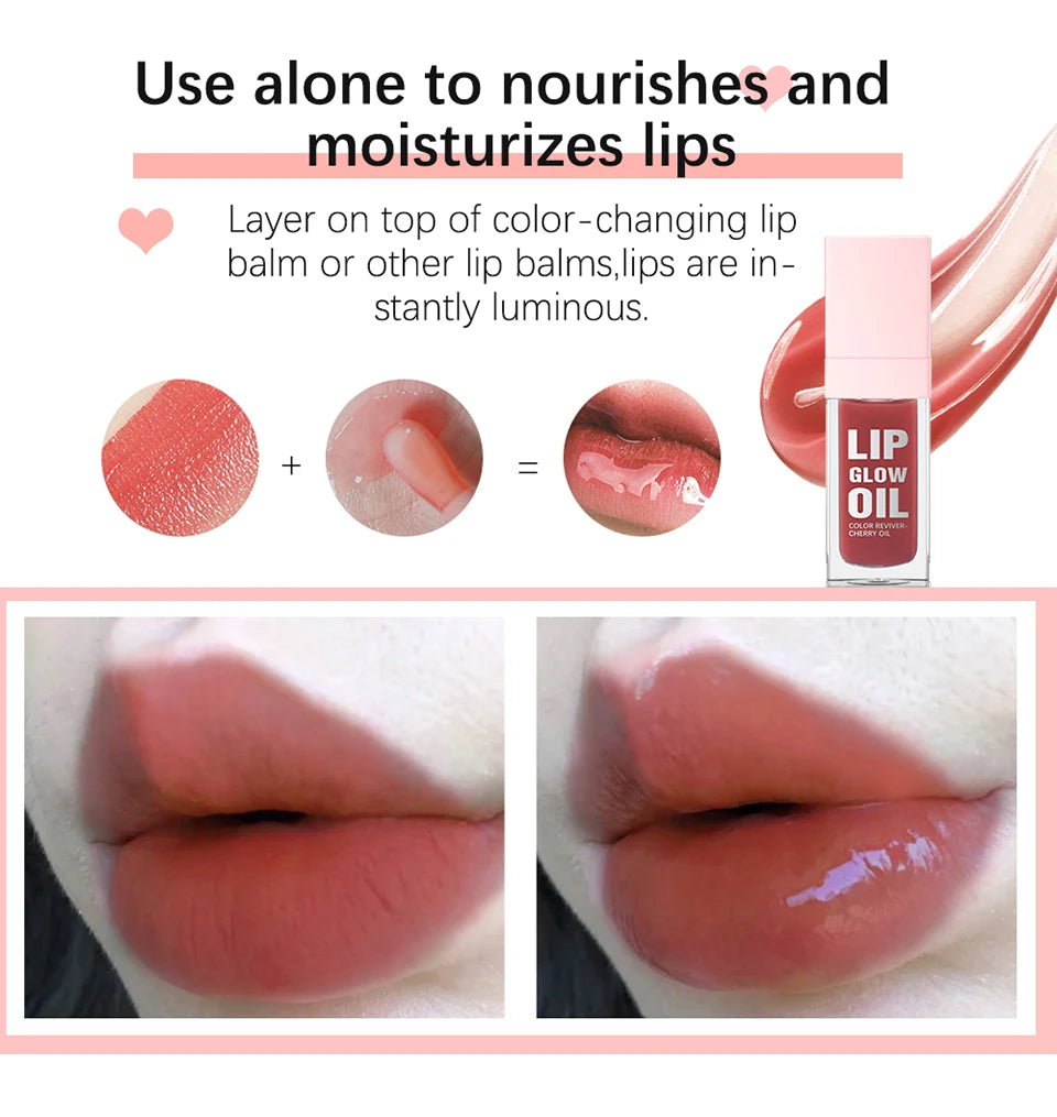 Moisturizing Lip Glow Oil and Hydrating Lip Glaze for Daily Care and Soft Lips - 10