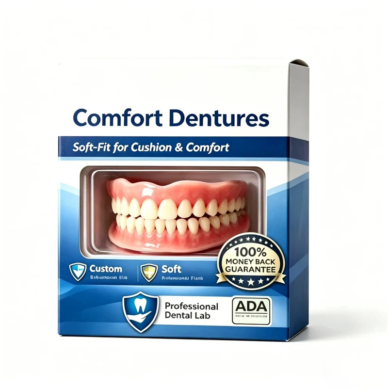 Silicone Dentures and Cosmetic Fake Teeth for Instant Smile Confidence Results