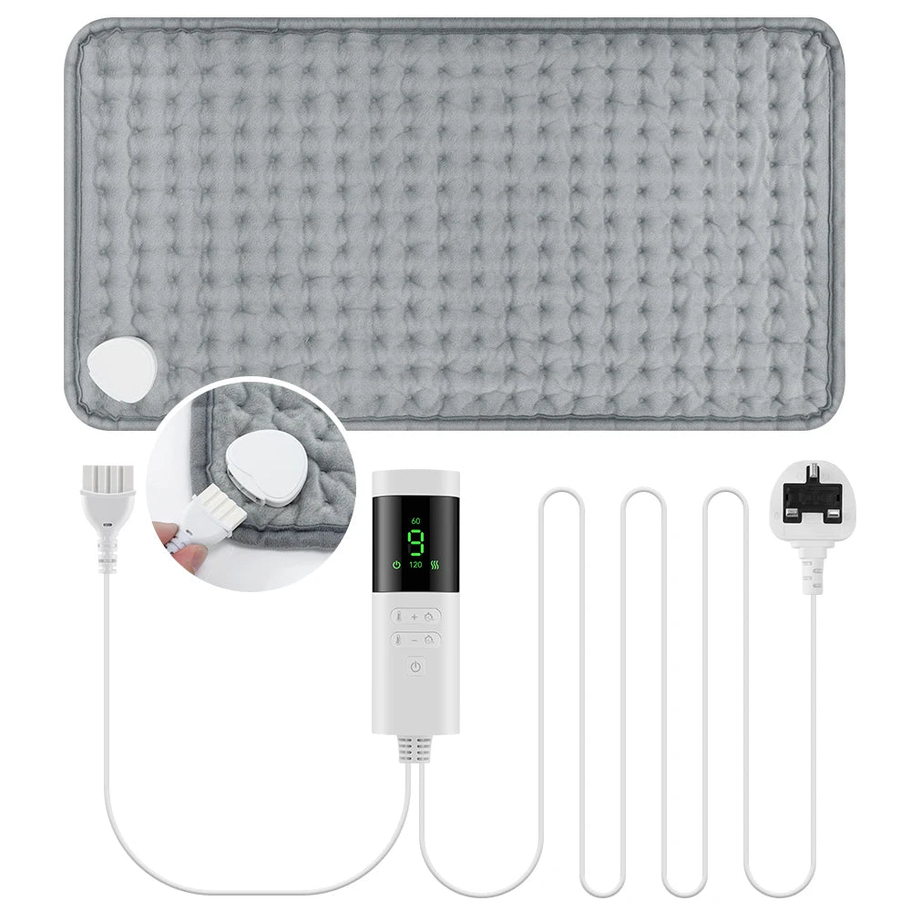 Electric Heating Pad and Warming Blanket for Back Pain Relief at Home Office
