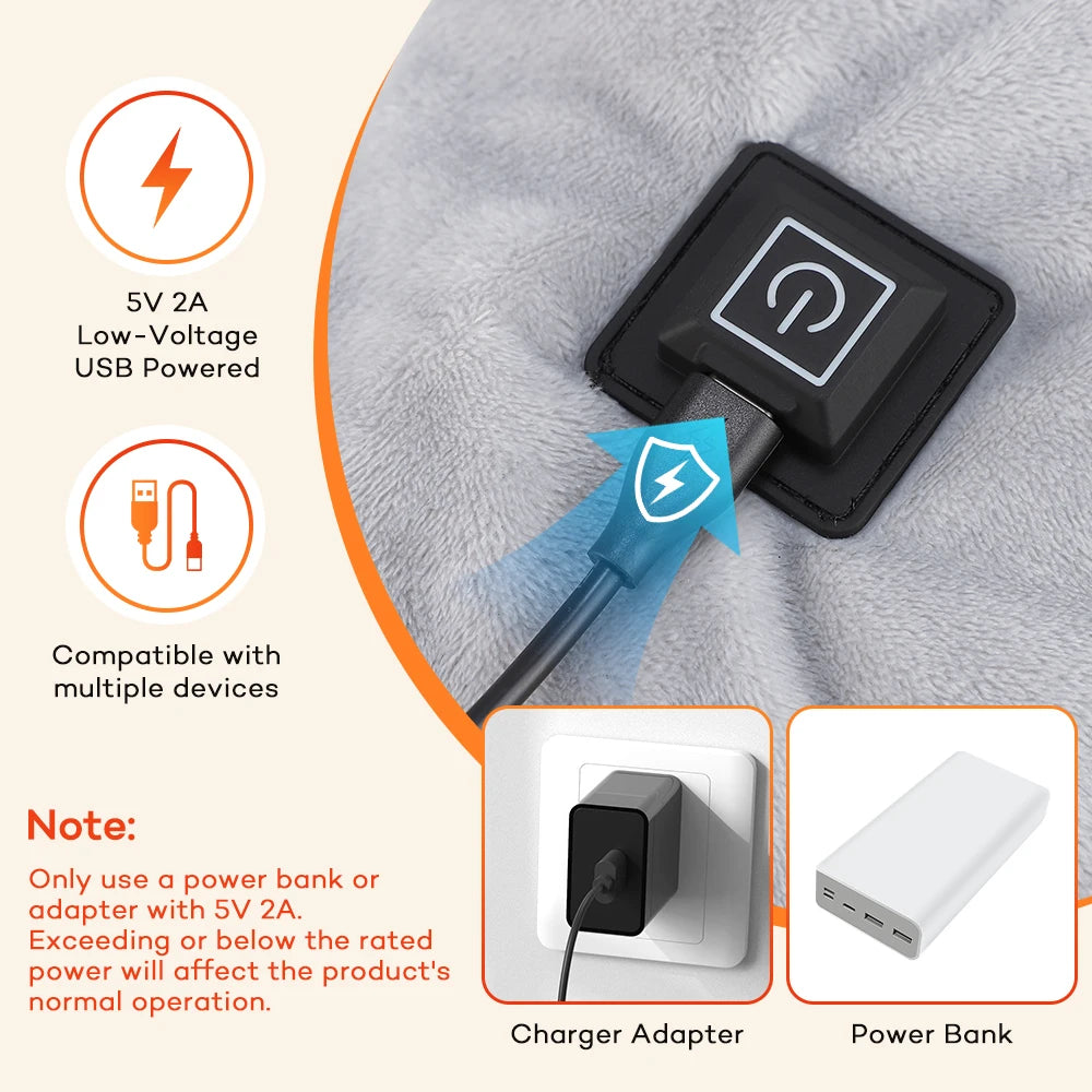 Electric Heating Shoulder Pad and Heated Neck Wrap for Daily Warmth and Relaxation